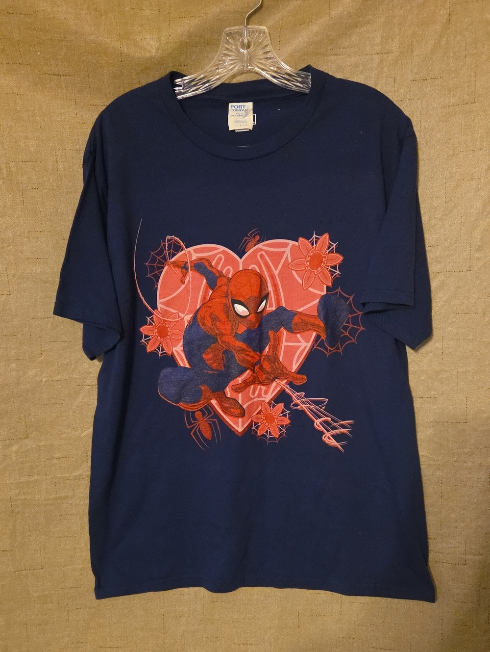 Marvel Red & Navy Spider-Man Heart Graphic Tee